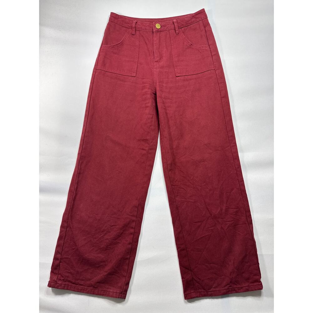 Altar'd State Women's Wide Leg Red Jeans - Size S (28x28)*